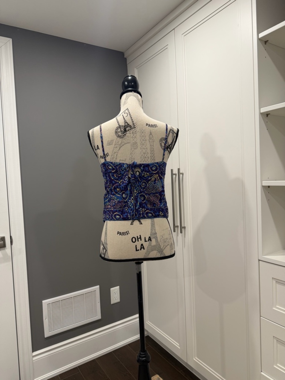 GAP, Retro, Blue Patterned Handkerchief Style Camisole - Picture 10 of 15